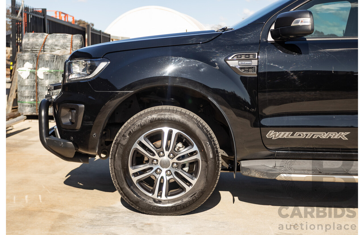11/2020 Ford Ranger Wildtrak (4x4) PX MKIII MY20.25 Double Cab P/Up Absolute Black Turbo Diesel 2.0L