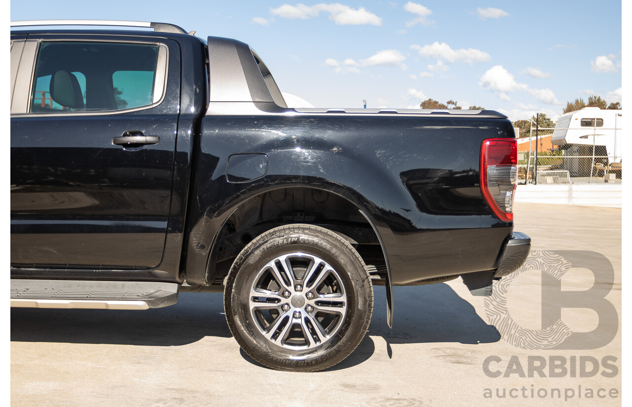 11/2020 Ford Ranger Wildtrak (4x4) PX MKIII MY20.25 Double Cab P/Up Absolute Black Turbo Diesel 2.0L