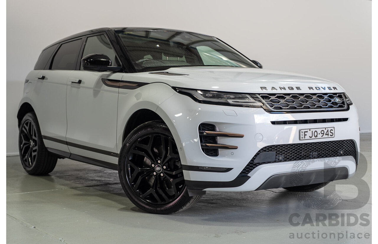 12/2019 Land Rover Range Rover Evoque D180 First Edition (AWD) L551 MY20 4d Wagon White Turbo Diesel 2.0L