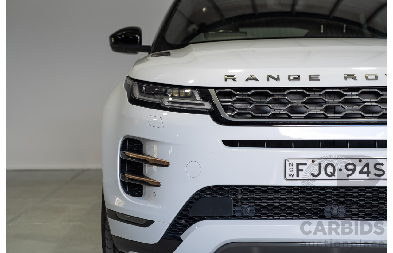 12/2019 Land Rover Range Rover Evoque D180 First Edition (AWD) L551 MY20 4d Wagon White Turbo Diesel 2.0L