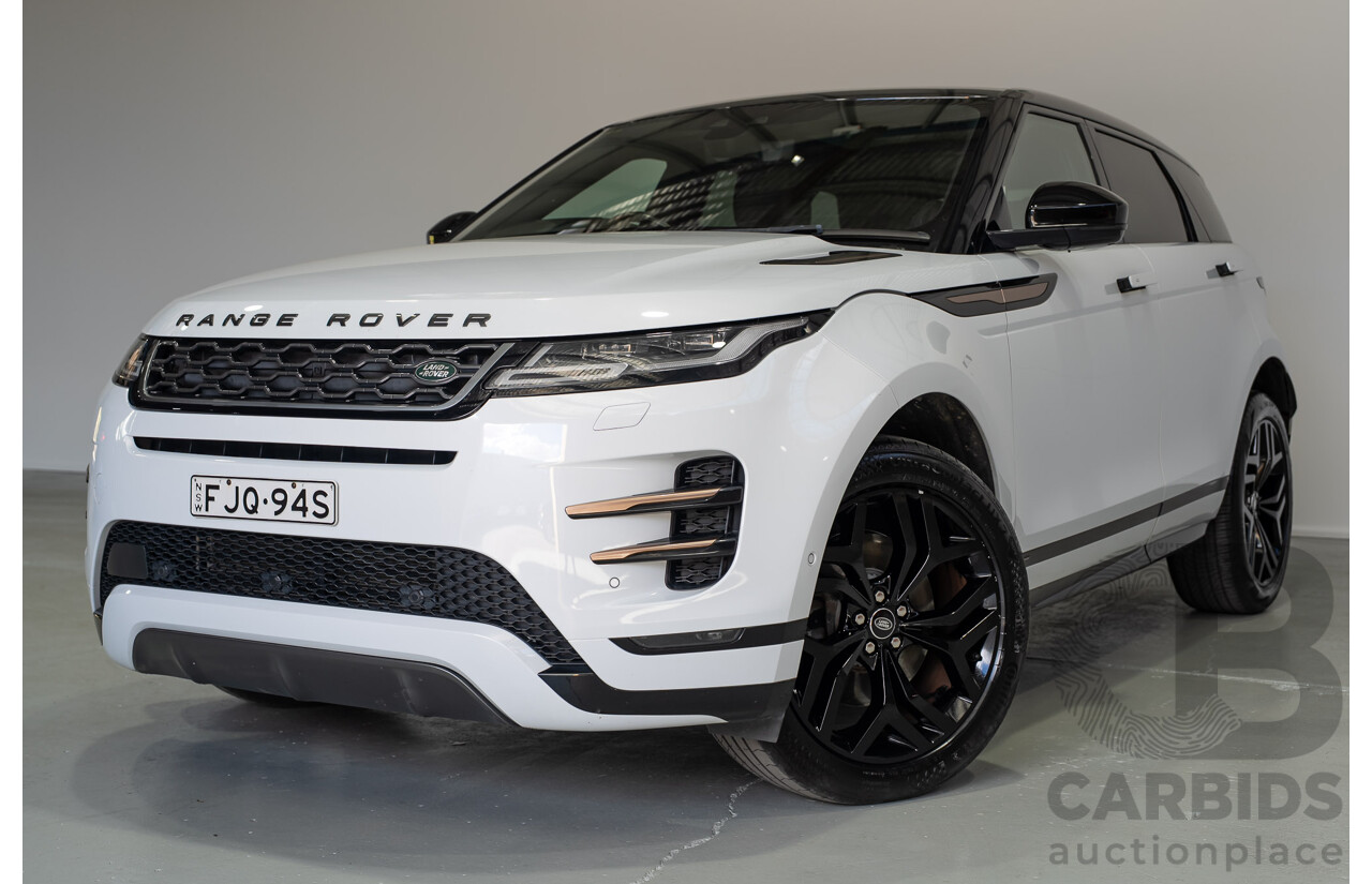 12/2019 Land Rover Range Rover Evoque D180 First Edition (AWD) L551 MY20 4d Wagon White Turbo Diesel 2.0L