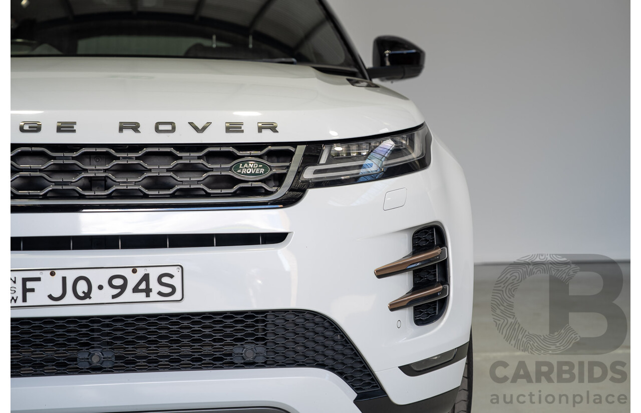 12/2019 Land Rover Range Rover Evoque D180 First Edition (AWD) L551 MY20 4d Wagon White Turbo Diesel 2.0L