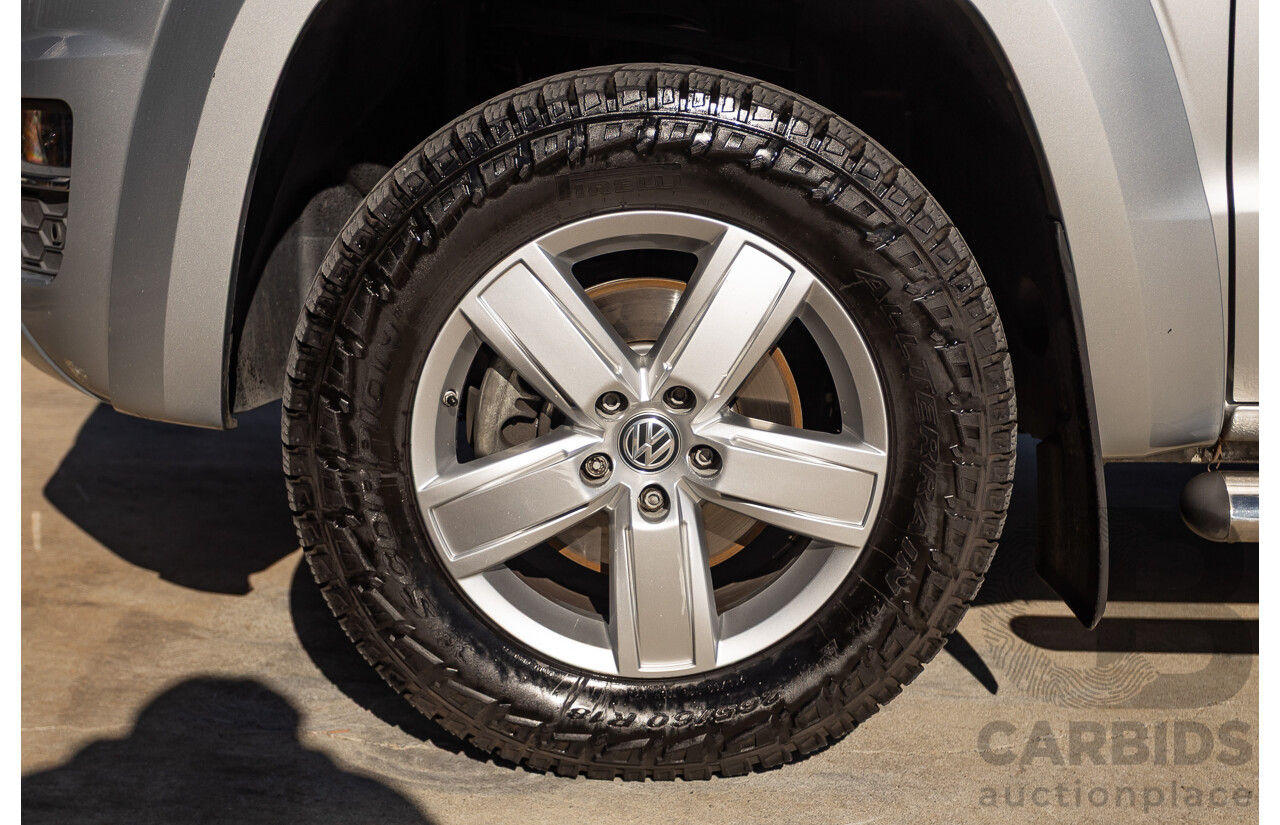 06/2017 Volkswagen Amarok V6 TDI 550 Highline (4x4) 2H MY17 Dual Cab Utility Reflex Silver Metallic 3.0L