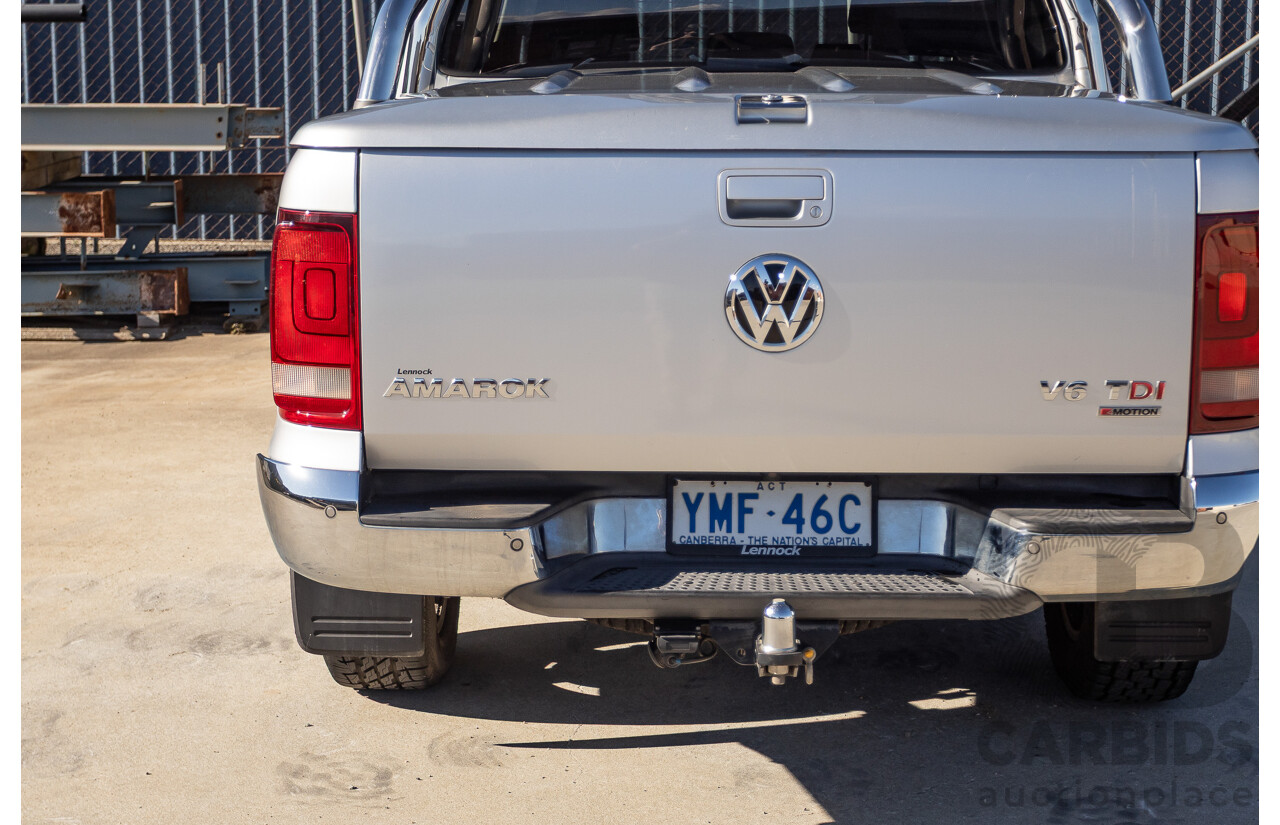 06/2017 Volkswagen Amarok V6 TDI 550 Highline (4x4) 2H MY17 Dual Cab Utility Reflex Silver Metallic 3.0L