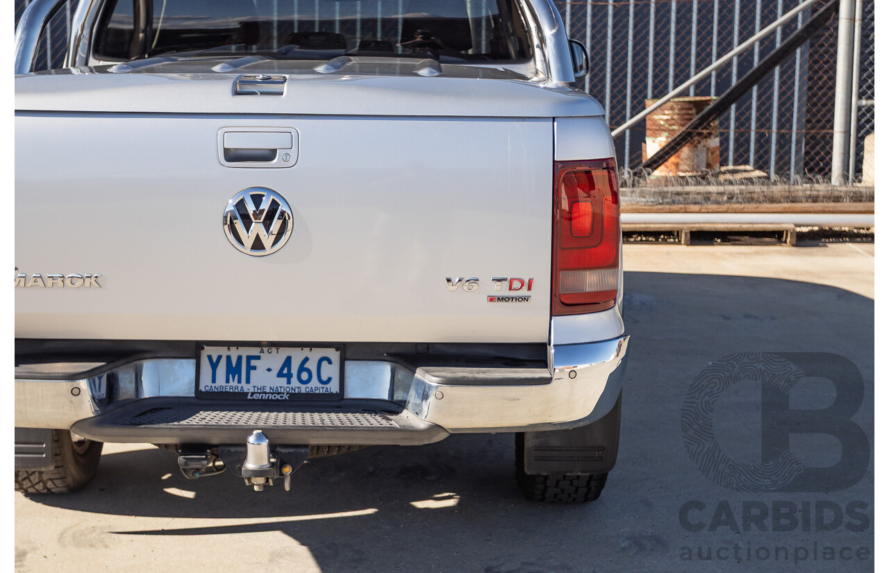 06/2017 Volkswagen Amarok V6 TDI 550 Highline (4x4) 2H MY17 Dual Cab Utility Reflex Silver Metallic 3.0L