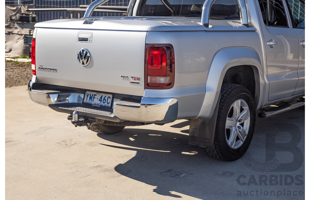 06/2017 Volkswagen Amarok V6 TDI 550 Highline (4x4) 2H MY17 Dual Cab Utility Reflex Silver Metallic 3.0L
