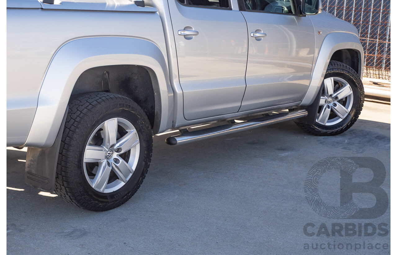 06/2017 Volkswagen Amarok V6 TDI 550 Highline (4x4) 2H MY17 Dual Cab Utility Reflex Silver Metallic 3.0L