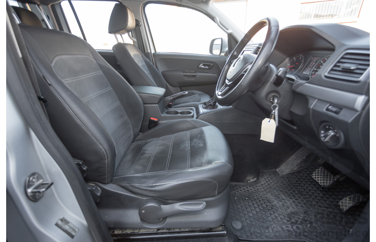 06/2017 Volkswagen Amarok V6 TDI 550 Highline (4x4) 2H MY17 Dual Cab Utility Reflex Silver Metallic 3.0L