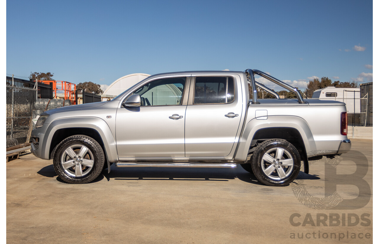 06/2017 Volkswagen Amarok V6 TDI 550 Highline (4x4) 2H MY17 Dual Cab Utility Reflex Silver Metallic 3.0L