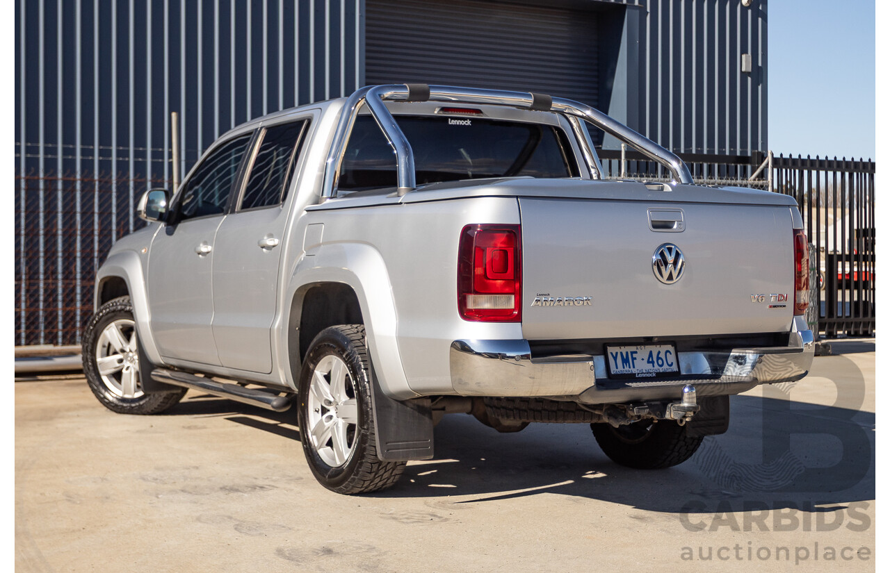 06/2017 Volkswagen Amarok V6 TDI 550 Highline (4x4) 2H MY17 Dual Cab Utility Reflex Silver Metallic 3.0L