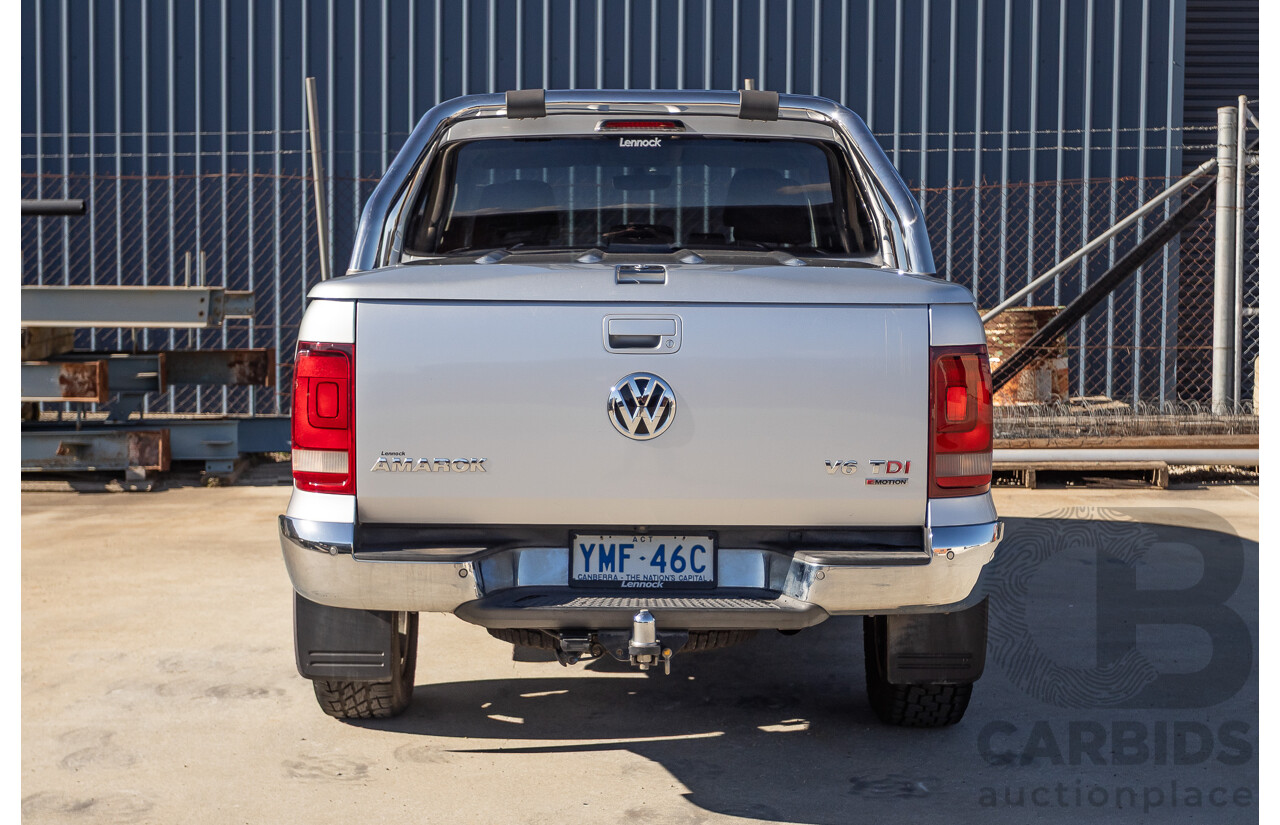 06/2017 Volkswagen Amarok V6 TDI 550 Highline (4x4) 2H MY17 Dual Cab Utility Reflex Silver Metallic 3.0L