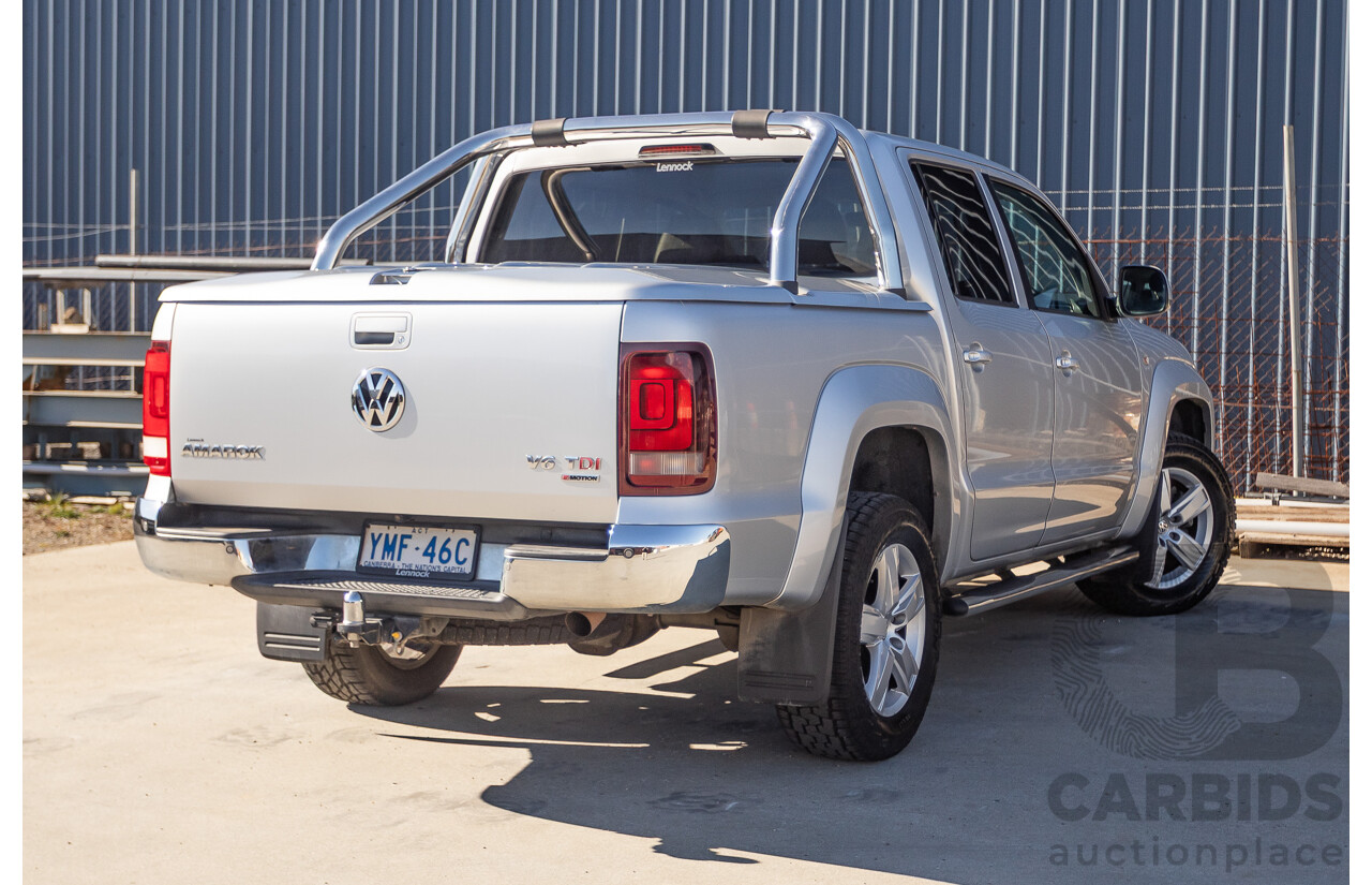 06/2017 Volkswagen Amarok V6 TDI 550 Highline (4x4) 2H MY17 Dual Cab Utility Reflex Silver Metallic 3.0L
