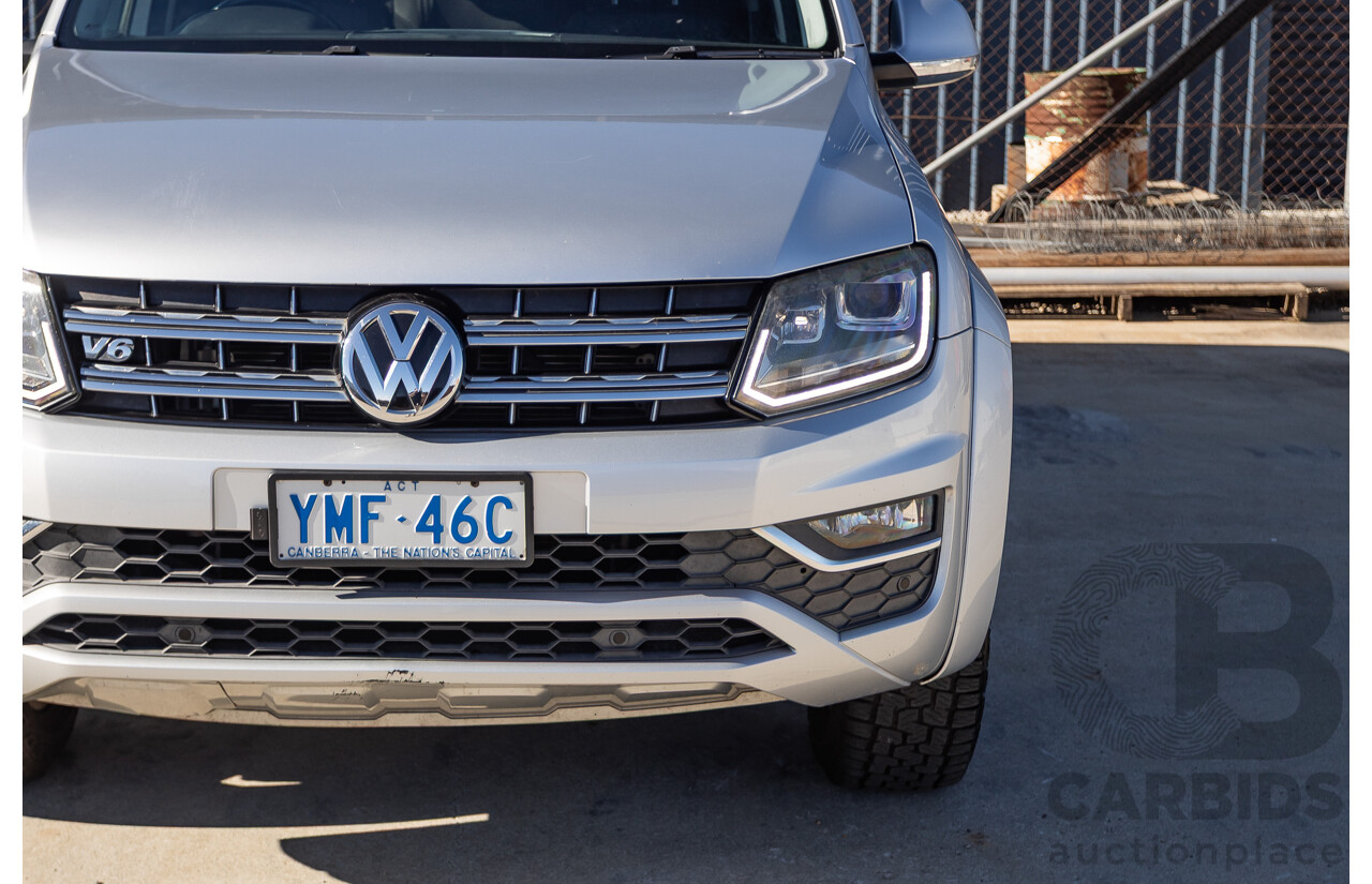 06/2017 Volkswagen Amarok V6 TDI 550 Highline (4x4) 2H MY17 Dual Cab Utility Reflex Silver Metallic 3.0L