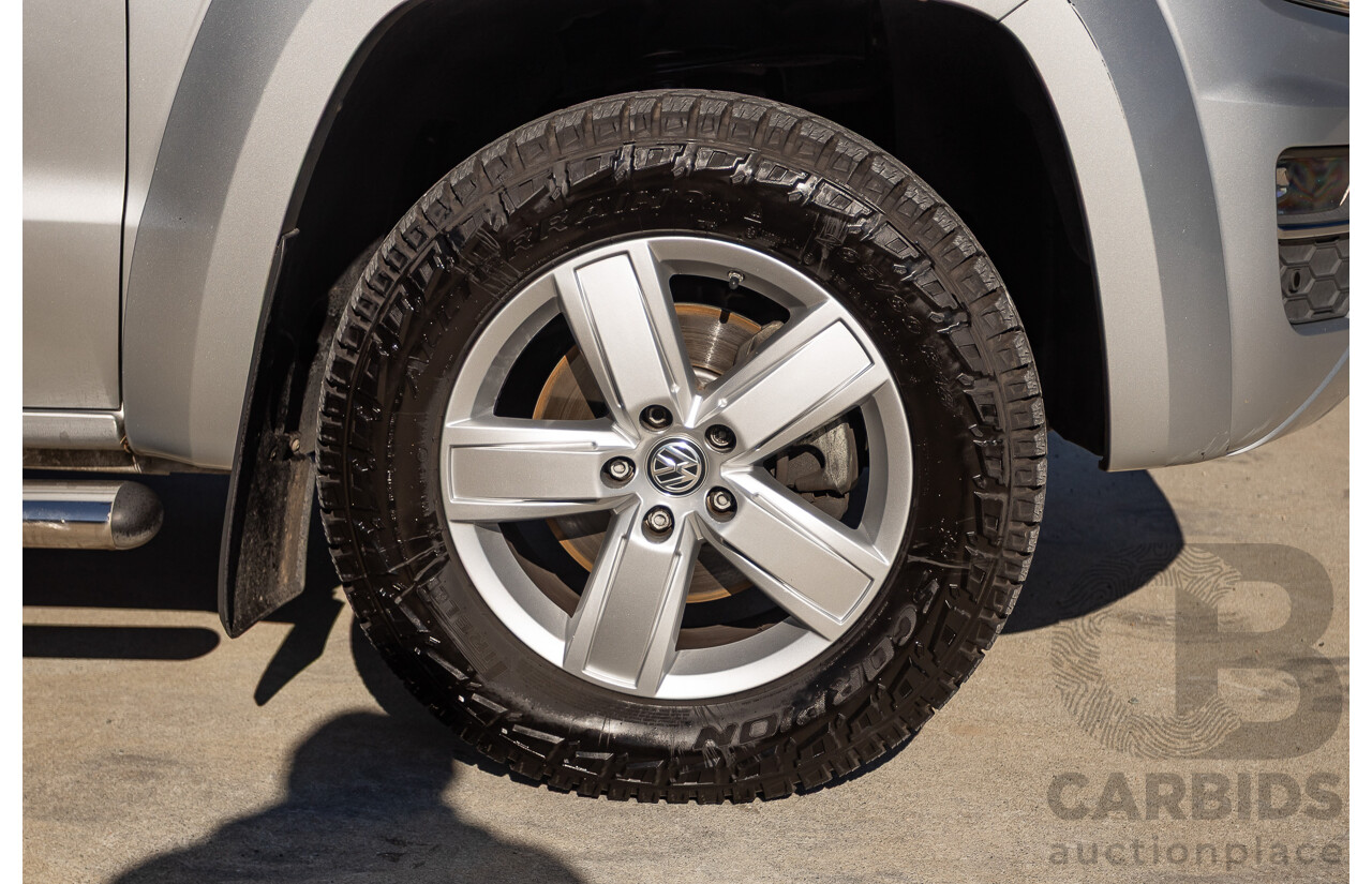 06/2017 Volkswagen Amarok V6 TDI 550 Highline (4x4) 2H MY17 Dual Cab Utility Reflex Silver Metallic 3.0L