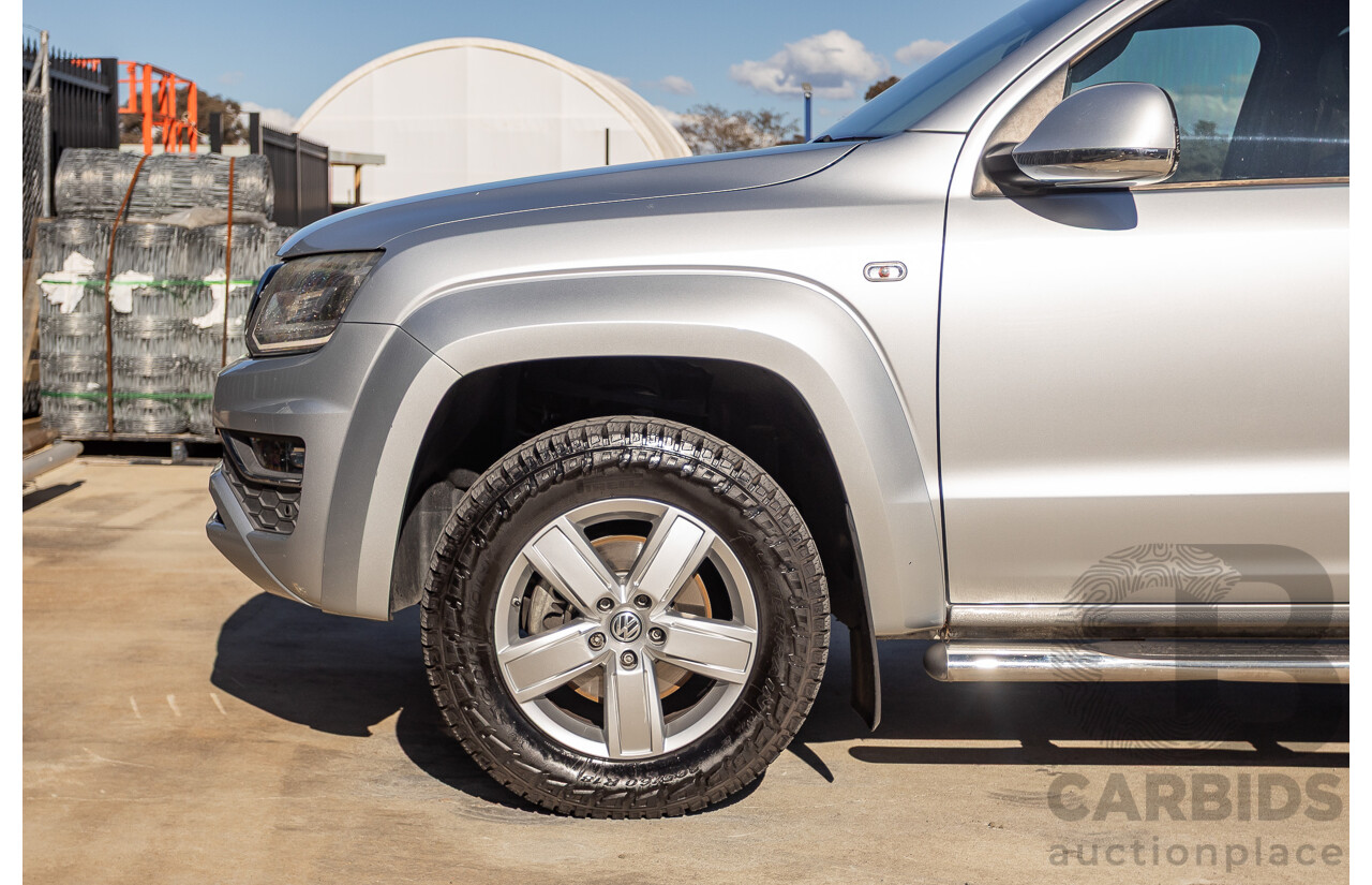 06/2017 Volkswagen Amarok V6 TDI 550 Highline (4x4) 2H MY17 Dual Cab Utility Reflex Silver Metallic 3.0L
