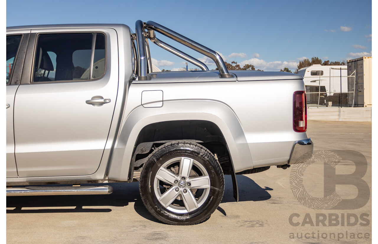 06/2017 Volkswagen Amarok V6 TDI 550 Highline (4x4) 2H MY17 Dual Cab Utility Reflex Silver Metallic 3.0L