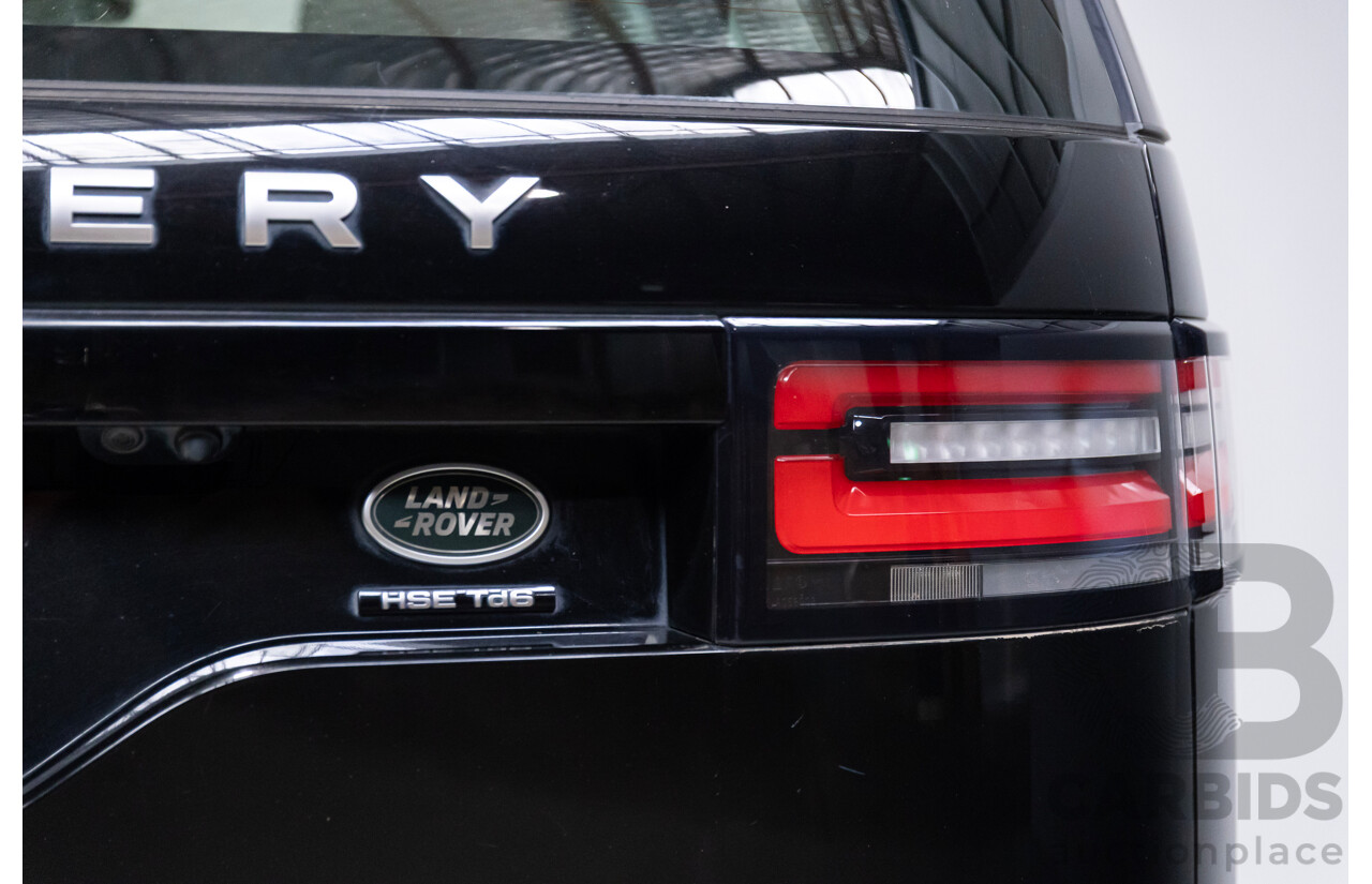 01/2018 Land Rover Discovery TD6 HSE First Edition Luxury (4WD) MY18 4d Wagon Black Turbo Diesel 3.0L 7 Seats