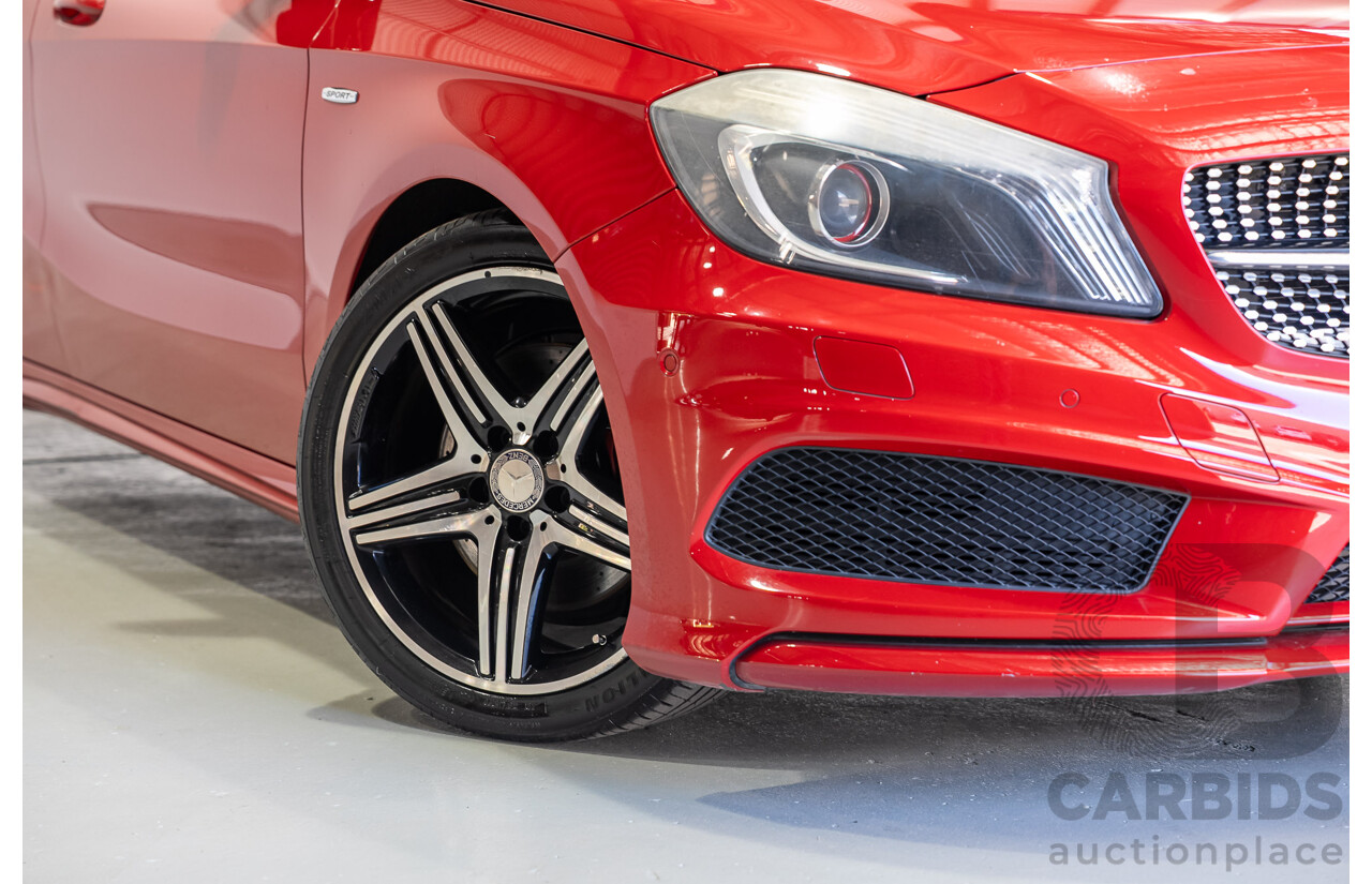 03/2014 Mercedes-Benz A250 Sport 176 MY14 5d Hatchback Red Turbo 2.0L
