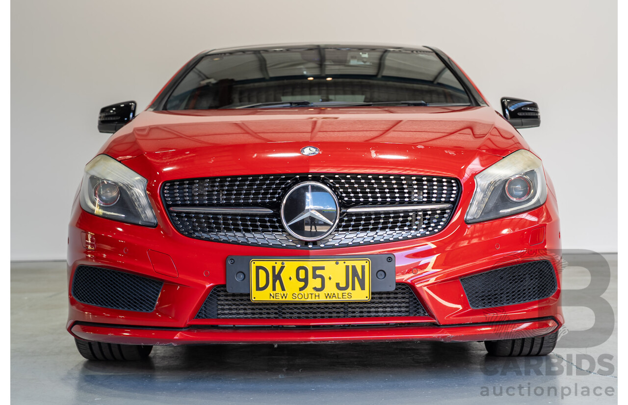 03/2014 Mercedes-Benz A250 Sport 176 MY14 5d Hatchback Red Turbo 2.0L
