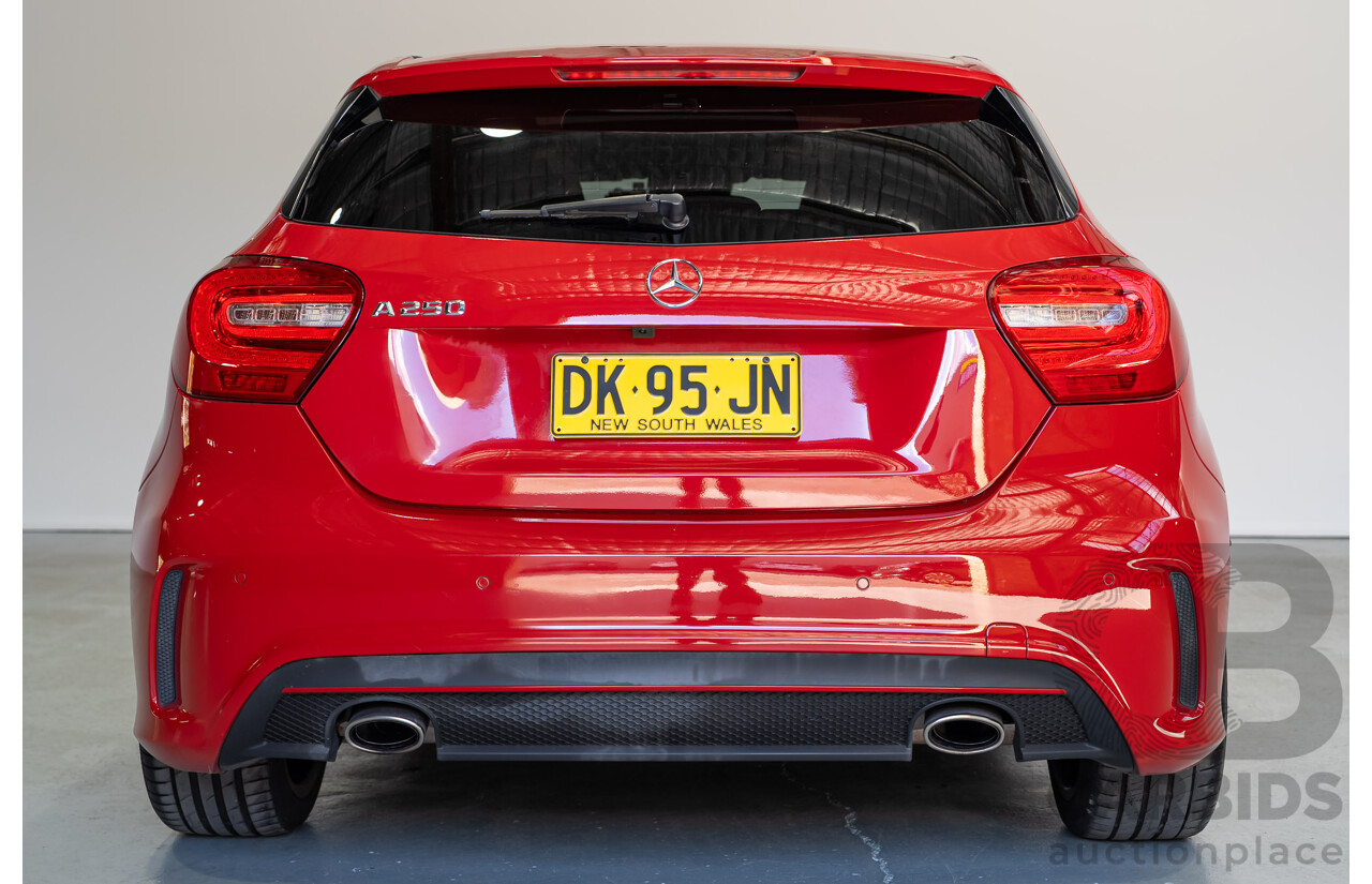 03/2014 Mercedes-Benz A250 Sport 176 MY14 5d Hatchback Red Turbo 2.0L