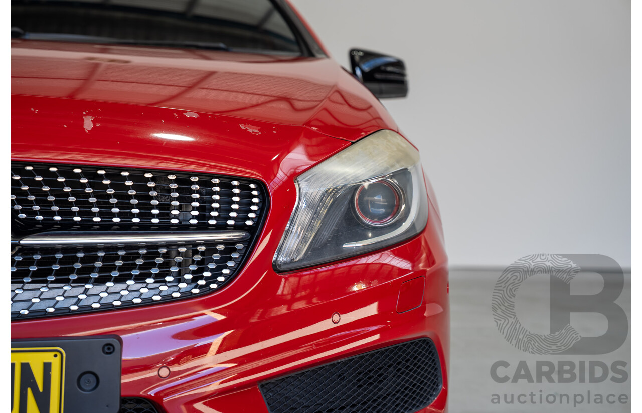 03/2014 Mercedes-Benz A250 Sport 176 MY14 5d Hatchback Red Turbo 2.0L