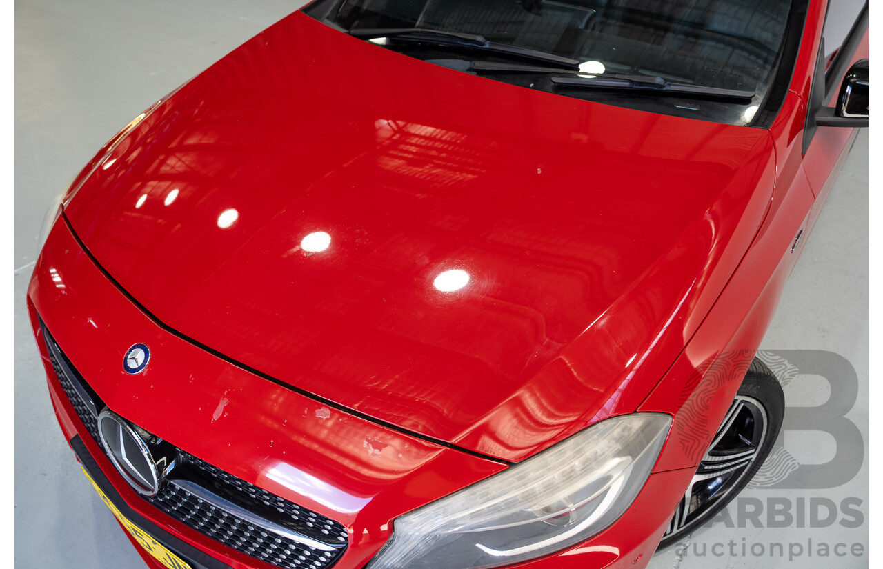 03/2014 Mercedes-Benz A250 Sport 176 MY14 5d Hatchback Red Turbo 2.0L