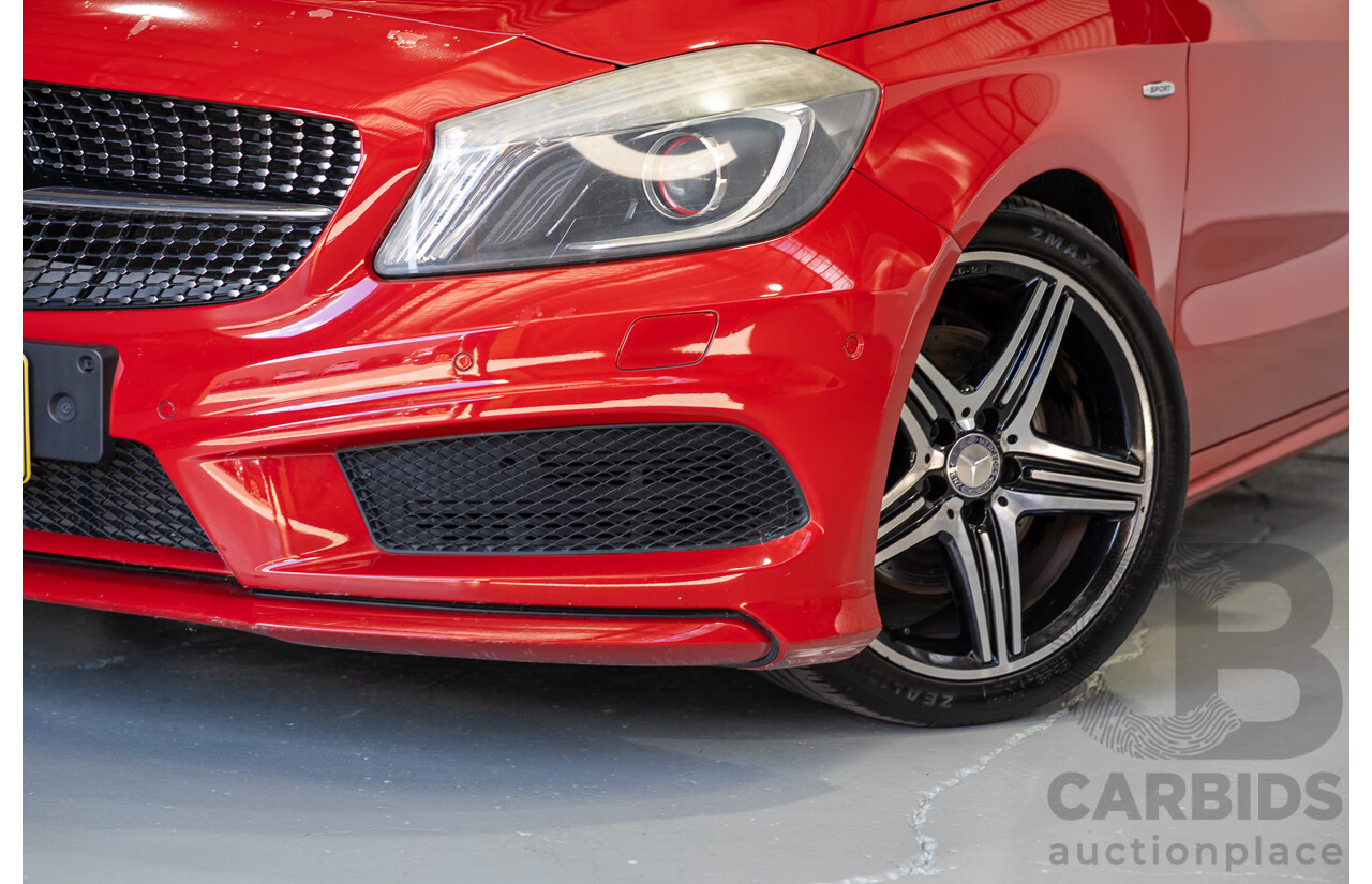 03/2014 Mercedes-Benz A250 Sport 176 MY14 5d Hatchback Red Turbo 2.0L