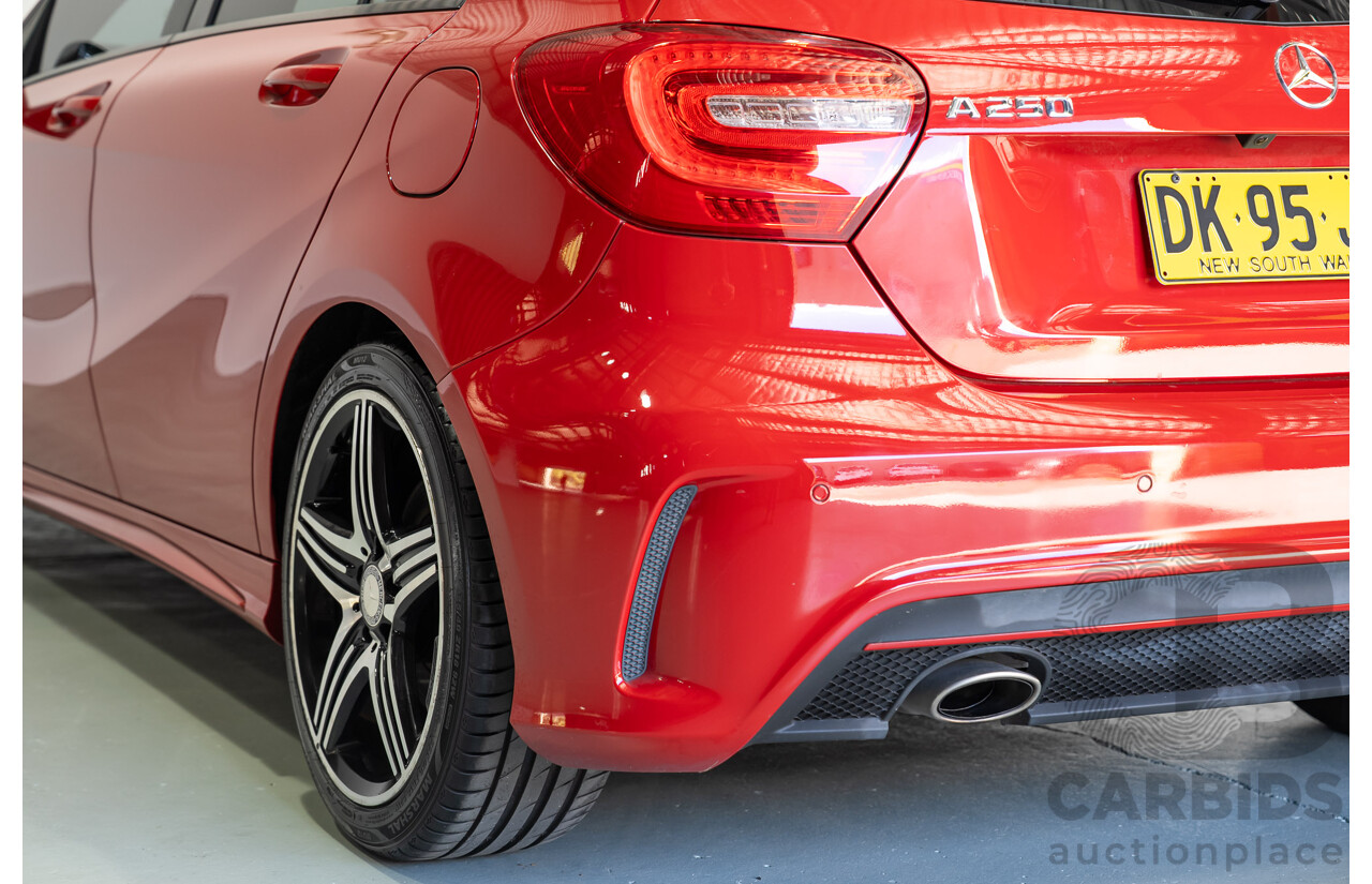 03/2014 Mercedes-Benz A250 Sport 176 MY14 5d Hatchback Red Turbo 2.0L