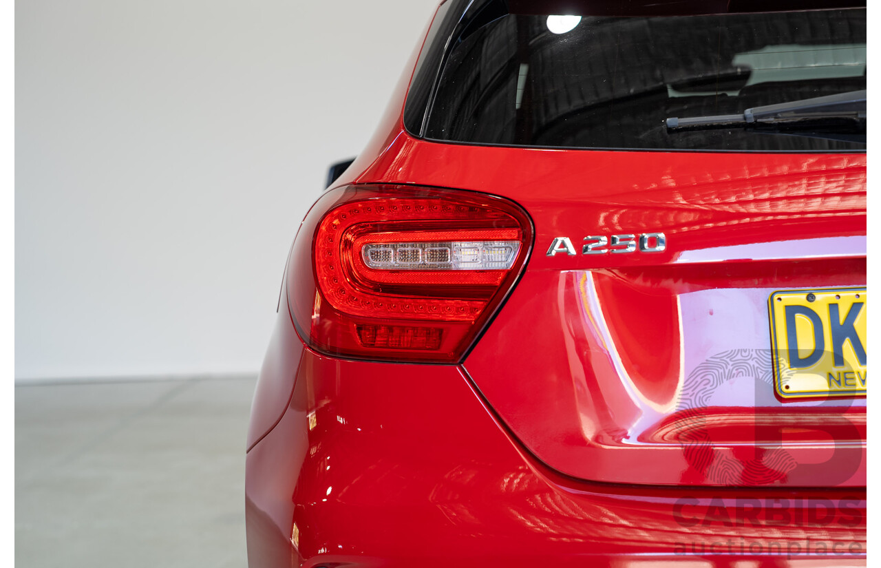 03/2014 Mercedes-Benz A250 Sport 176 MY14 5d Hatchback Red Turbo 2.0L