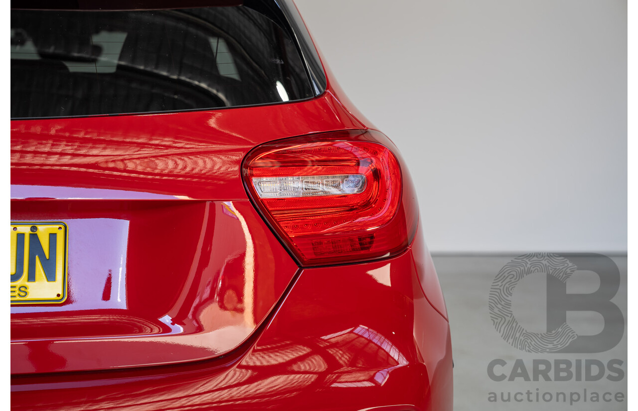 03/2014 Mercedes-Benz A250 Sport 176 MY14 5d Hatchback Red Turbo 2.0L