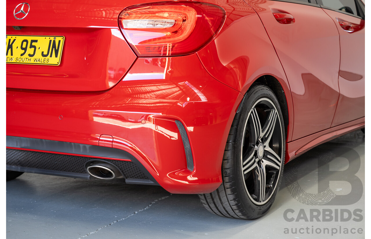 03/2014 Mercedes-Benz A250 Sport 176 MY14 5d Hatchback Red Turbo 2.0L