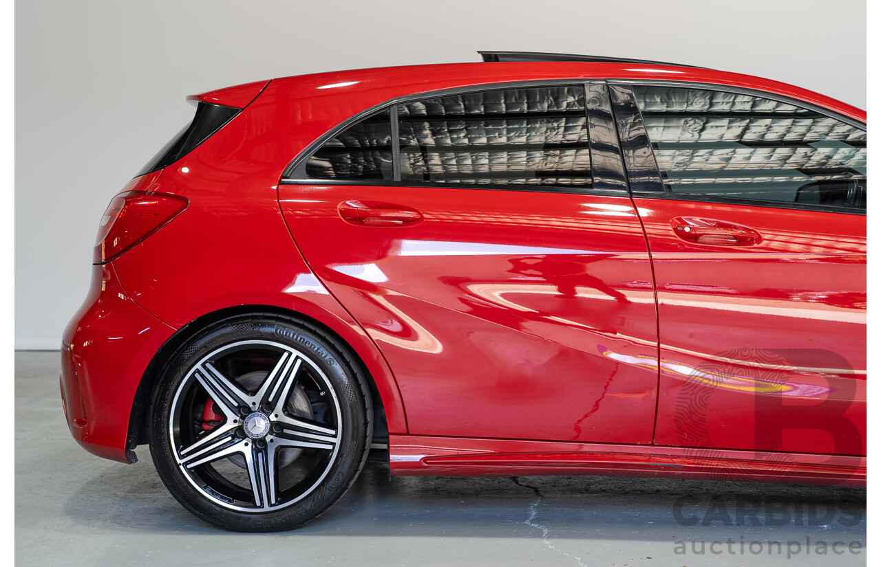 03/2014 Mercedes-Benz A250 Sport 176 MY14 5d Hatchback Red Turbo 2.0L