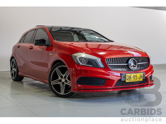 03/2014 Mercedes-Benz A250 Sport 176 MY14 5d Hatchback Red Turbo 2.0L