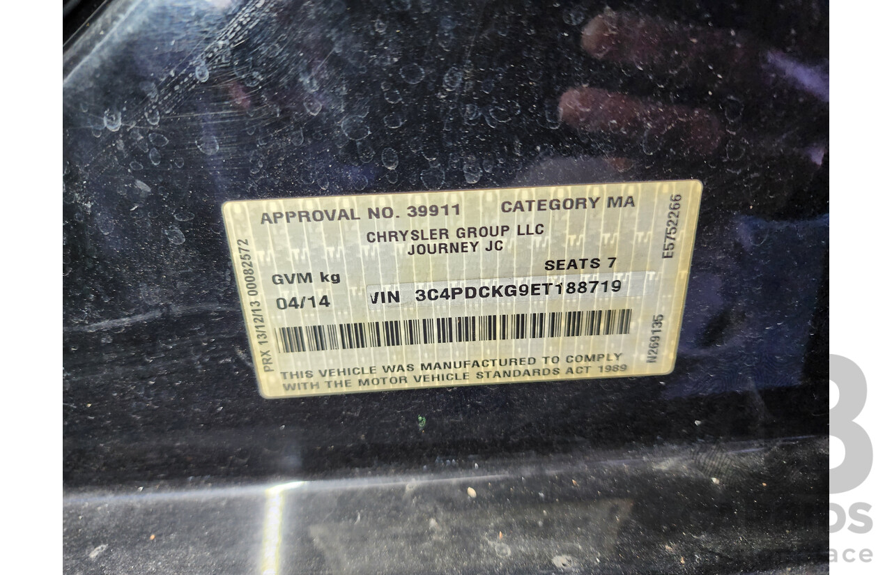 04/2014 Dodge Journey R/T JC MY13 4d Wagon Black 3.6L