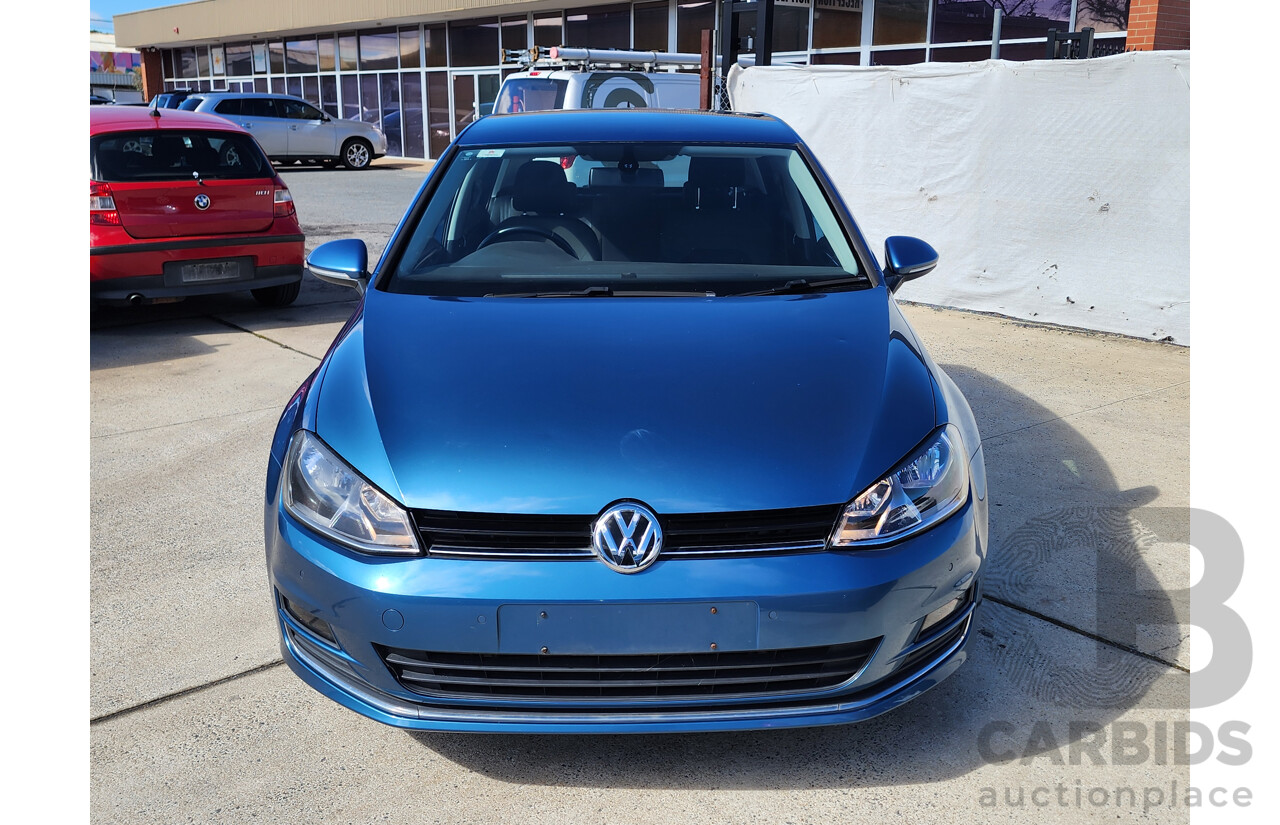 06/2013 Volkswagen Golf 103 TSI Highline AU 5d Hatchback Blue 1.4L