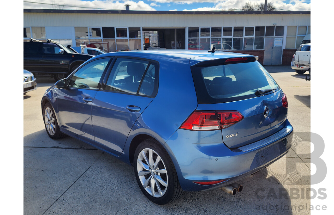 06/2013 Volkswagen Golf 103 TSI Highline AU 5d Hatchback Blue 1.4L