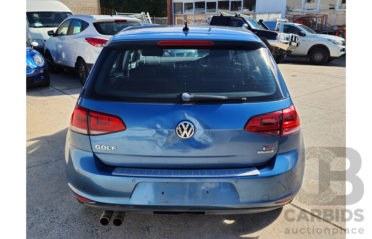 06/2013 Volkswagen Golf 103 TSI Highline AU 5d Hatchback Blue 1.4L