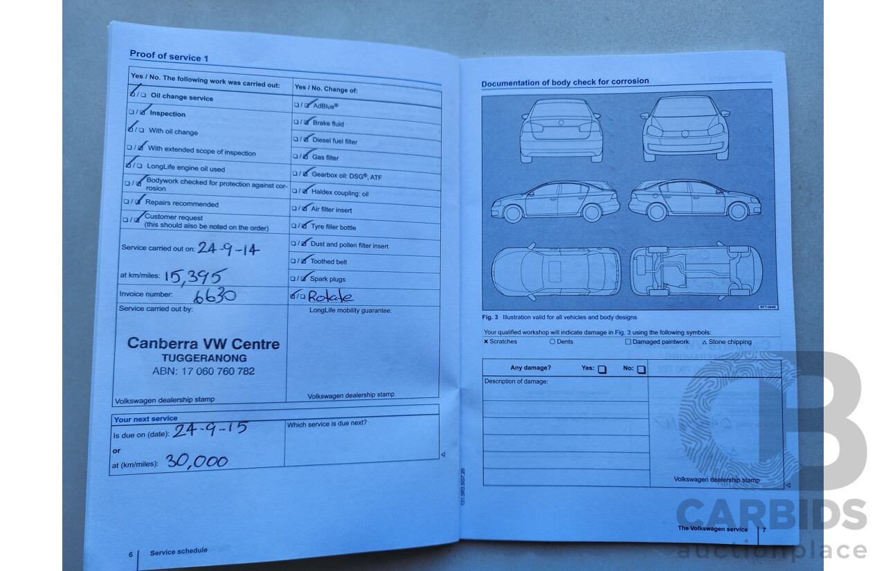 06/2013 Volkswagen Golf 103 TSI Highline AU 5d Hatchback Blue 1.4L