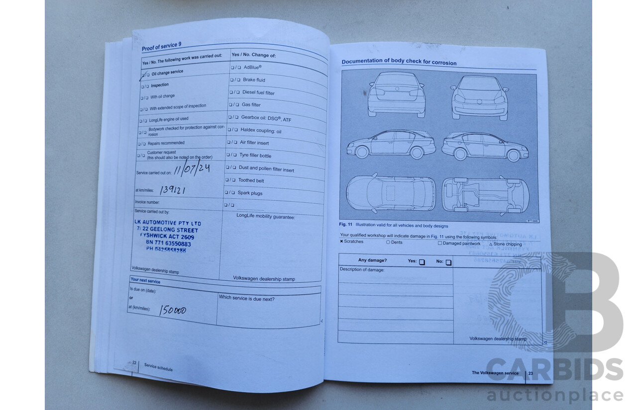 06/2013 Volkswagen Golf 103 TSI Highline AU 5d Hatchback Blue 1.4L