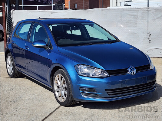 06/2013 Volkswagen Golf 103 TSI Highline AU 5d Hatchback Blue 1.4L