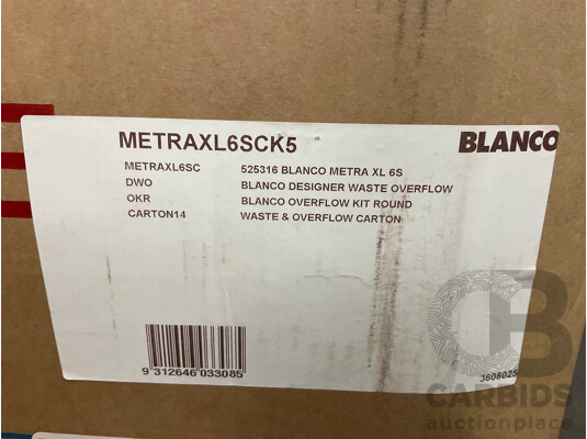 BLANCO Metra XL 6S 1000mm Single Bowl Insert Sink Wit Rev Drainer NTH (Concrete)