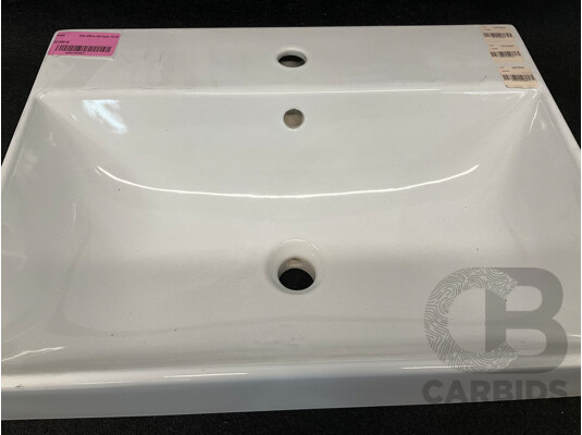 PARISI Velca 600mm Wall Basin 1TH of (TC18601S)