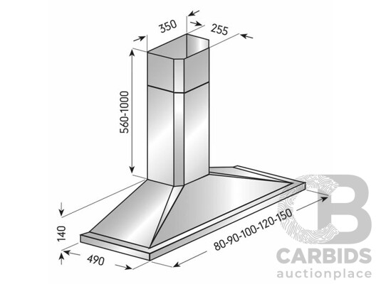 ILVE AGENCY 120cm Canopy Rangehood (X400/120)