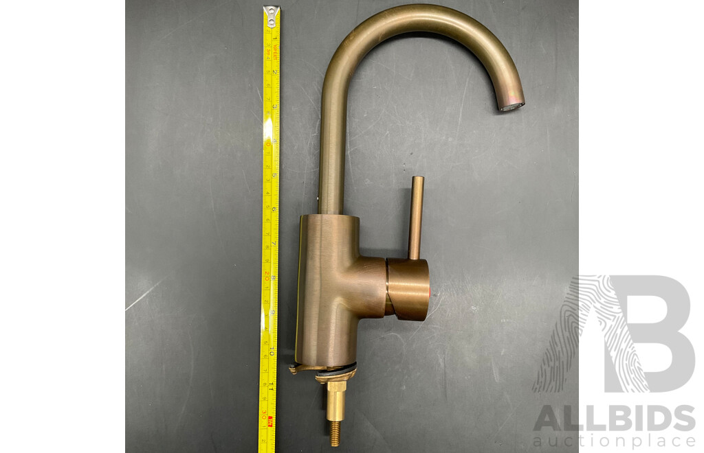 BRODWARE Stik Basin Mixer (Weathered Brass) - Lot of 2