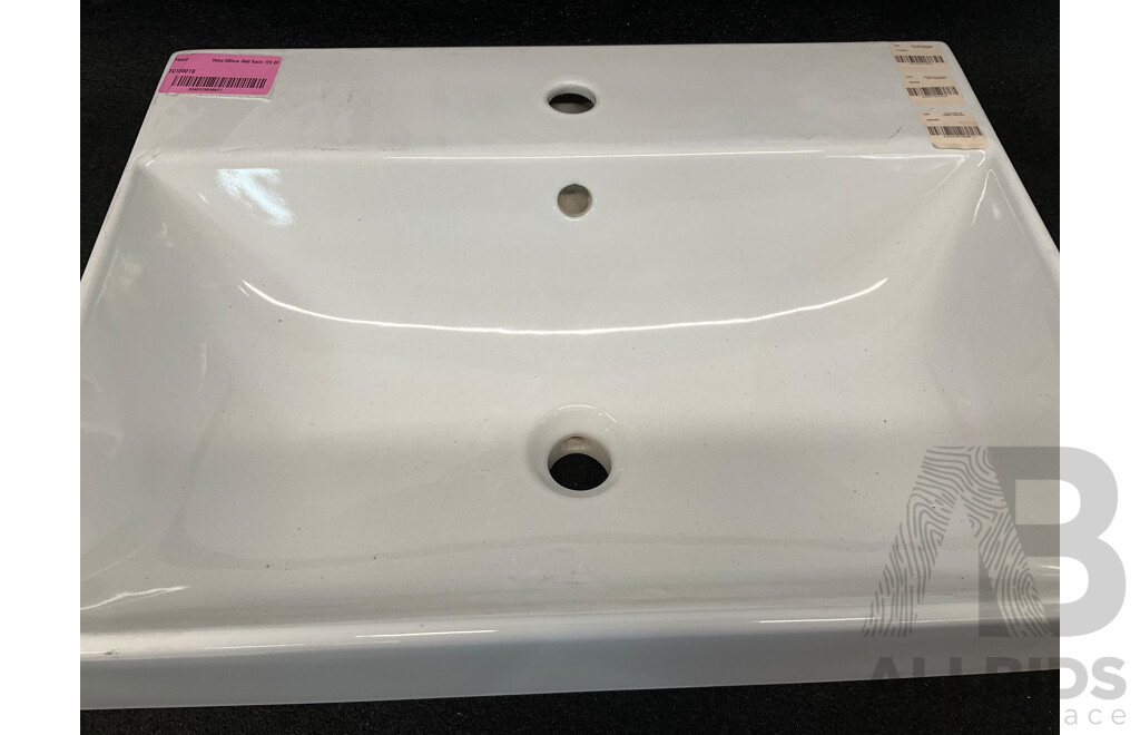 PARISI Velca 600mm Wall Basin 1TH of (TC18601S)
