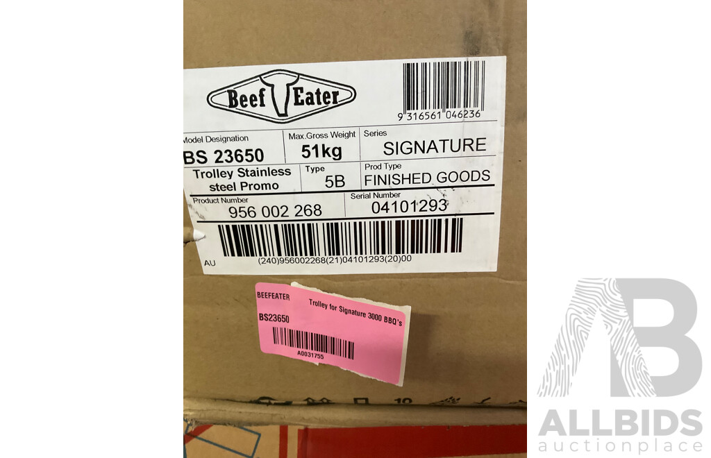 BEEF EATER Trolley for Signature 3000 BBQ (BS23620)
