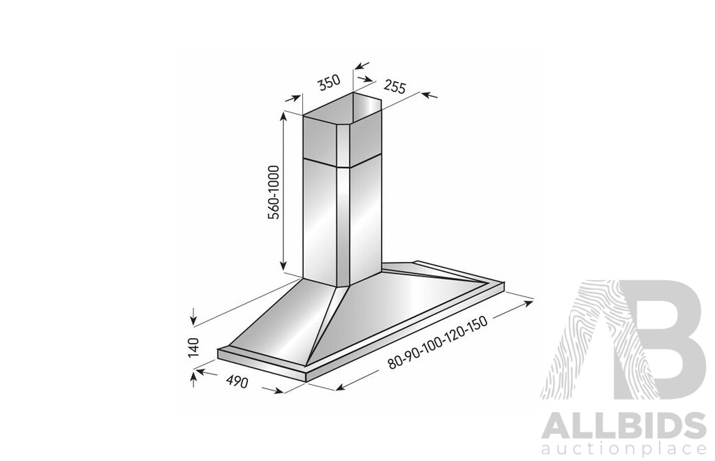ILVE AGENCY 120cm Canopy Rangehood (X400/120)