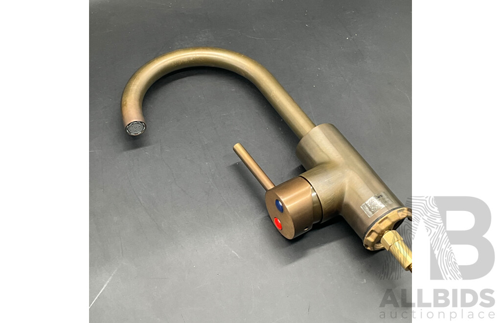 BRODWARE Stik Basin Mixer (Weathered Brass) - Lot of 2