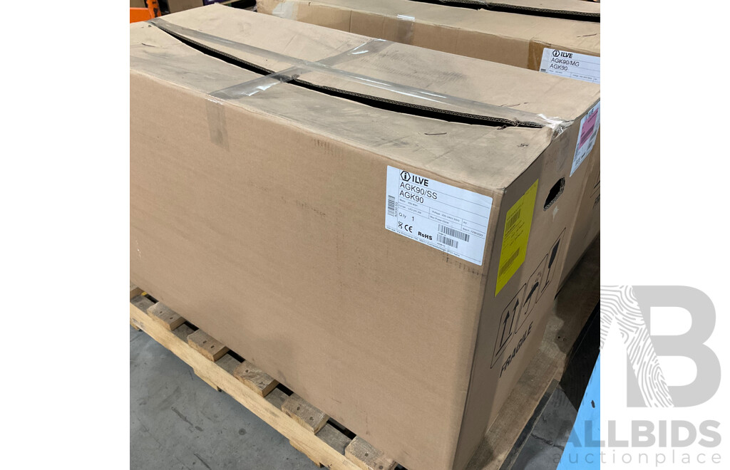ILVE 90cm Canopy Rangehood (AVCC900X)
