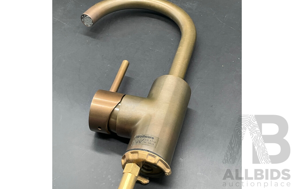 BRODWARE Stik Basin Mixer (Weathered Brass) - Lot of 4